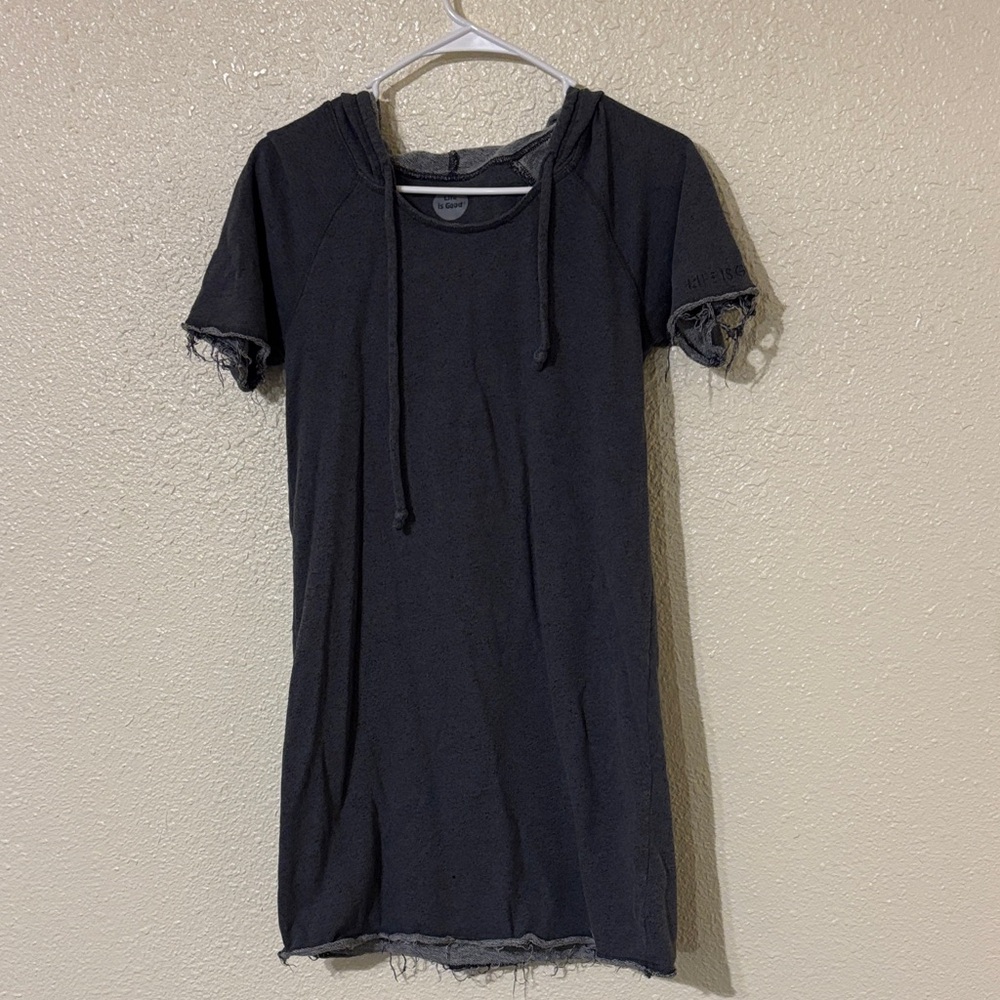 Life Is Good Heather Gray Hoodie Dress